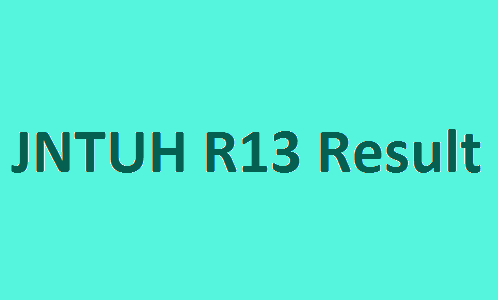 JNTUH R13 Result