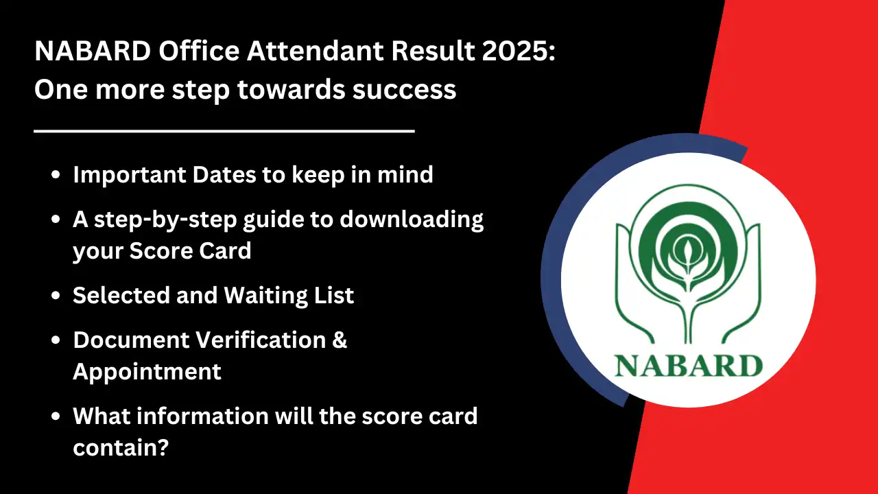 NABARD Office Attendant Result 2025 One more step towards success