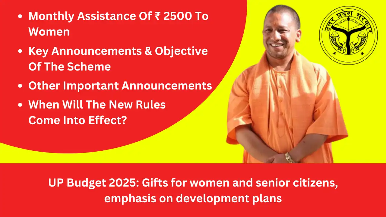 UP Budget 2025 Gifts for women and senior citizens emphasis on development plans